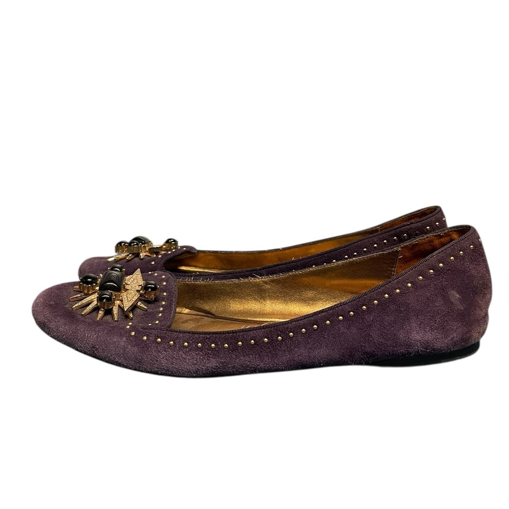 Ivy Kirzhner  6 Striking Suede flat ballet shoe Size:8.5 M